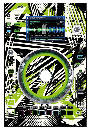 Denon DJ SC 5000 Skin Spike Green